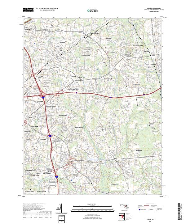 USGS Topographic Map – Lanham