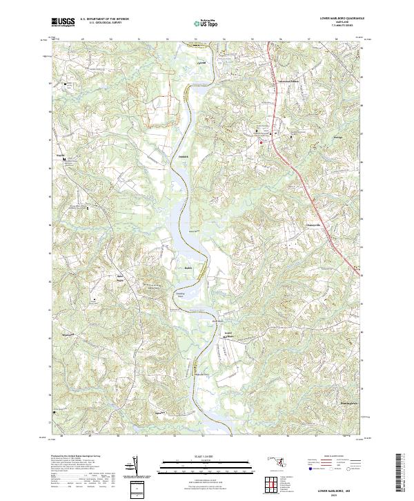 USGS Topographic Map – Lower Marlboro