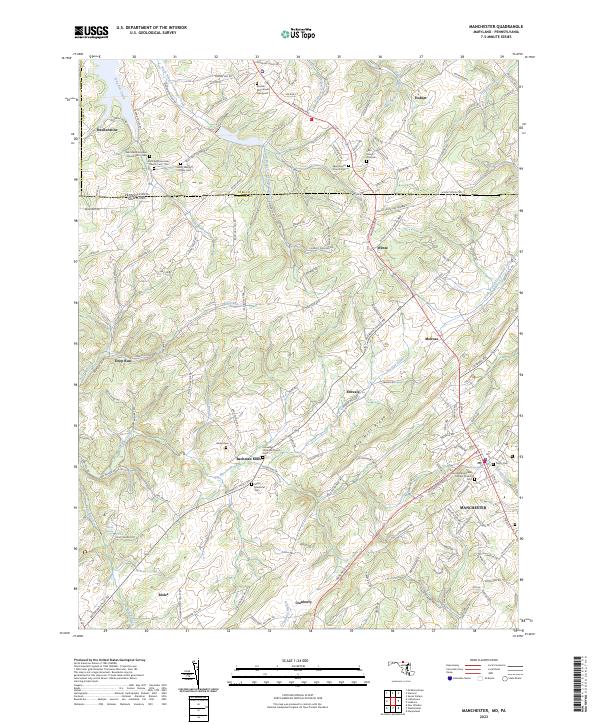 USGS Topographic Map – Manchester