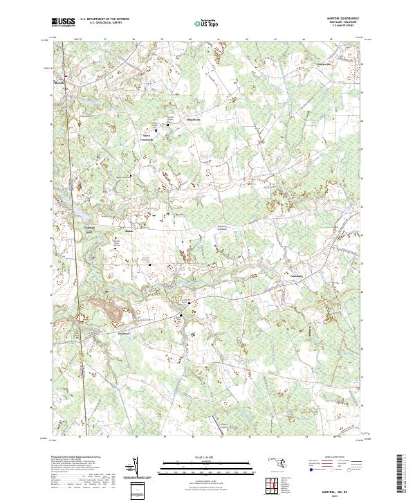 USGS Topographic Map – Marydel