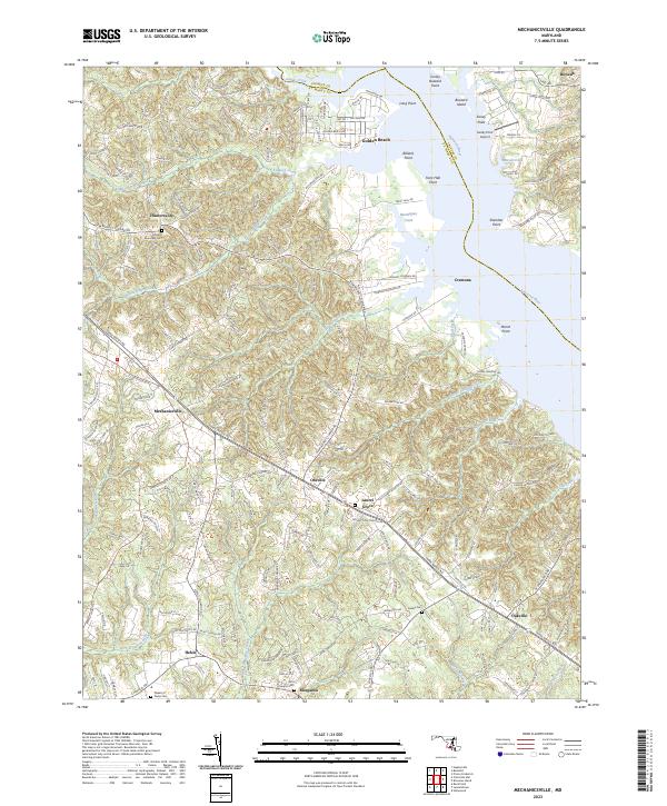 USGS Topographic Map – Mechanicsville