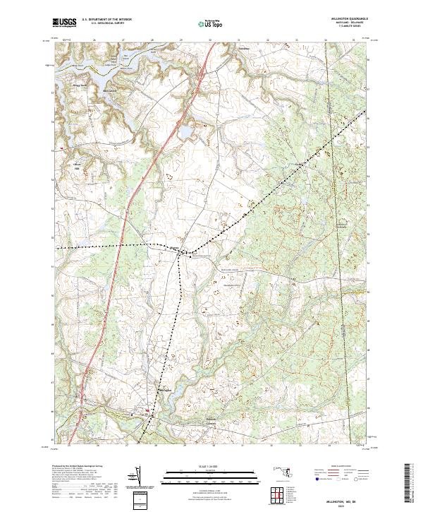 USGS Topographic Map – Millington