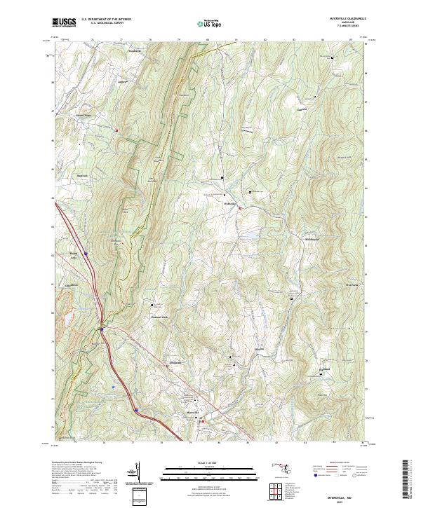 USGS Topographic Map – Myersville