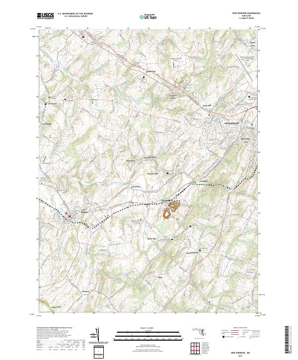 USGS Topographic Map – New Windsor