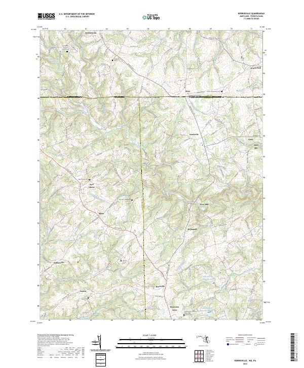 USGS Topographic Map – Norrisville