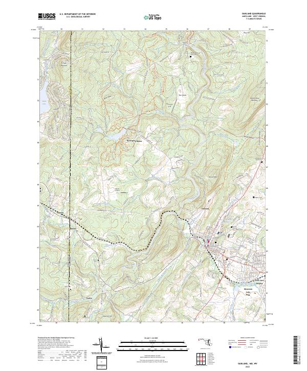 USGS Topographic Map – Oakland