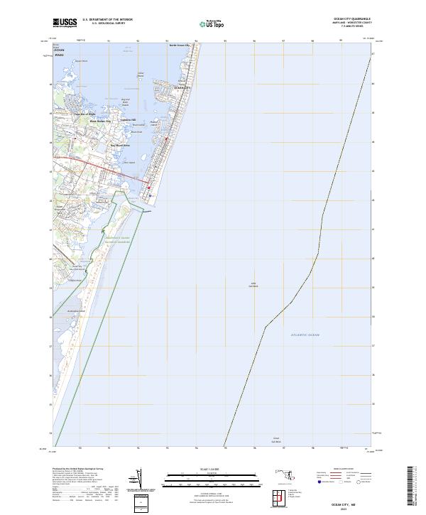 USGS Topographic Map – Ocean City