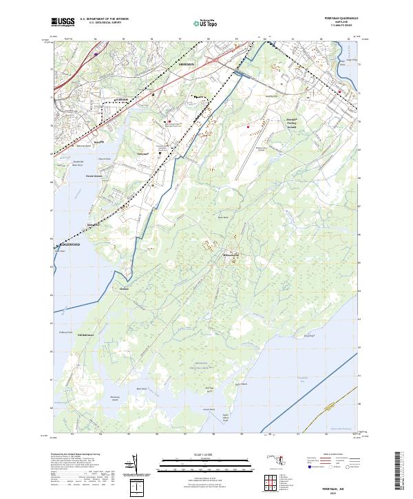 USGS Topographic Map – Perryman