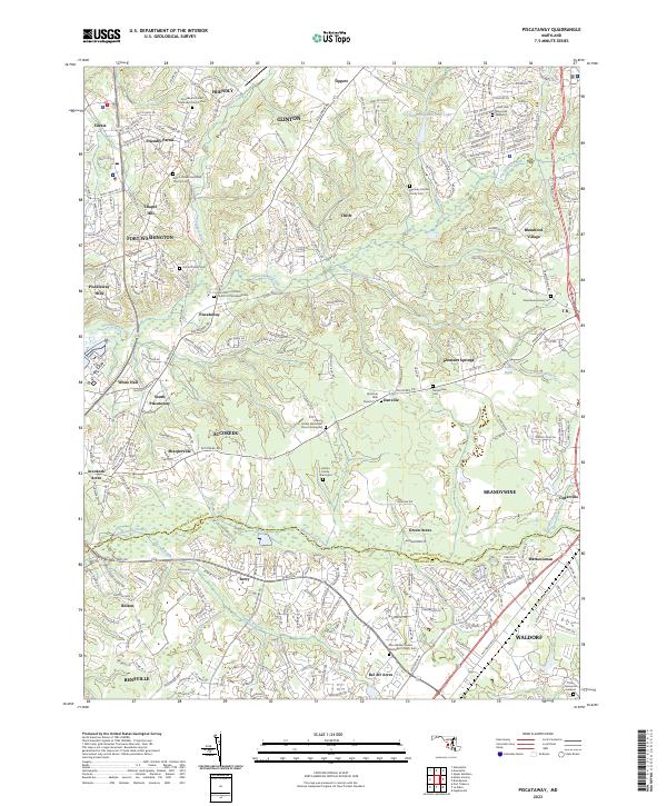 USGS Topographic Map – Piscataway