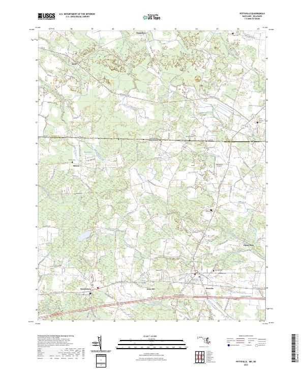 USGS Topographic Map – Pittsville