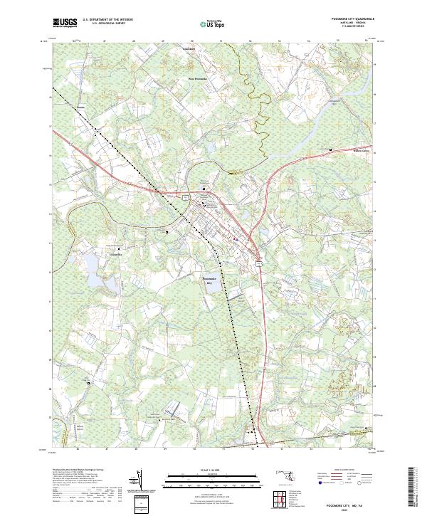 USGS Topographic Map – Pocomoke City