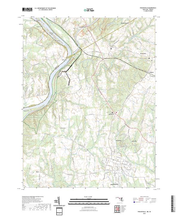 USGS Topographic Map – Poolesville