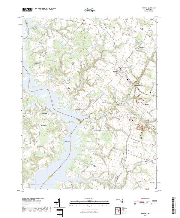 USGS Topographic Map – Preston