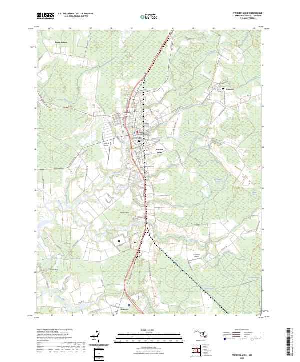 USGS Topographic Map – Princess Anne