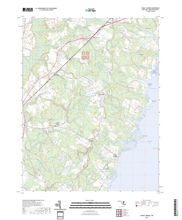 USGS Topographic Map – Public Landing