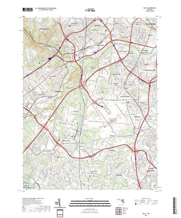 USGS Topographic Map – Relay