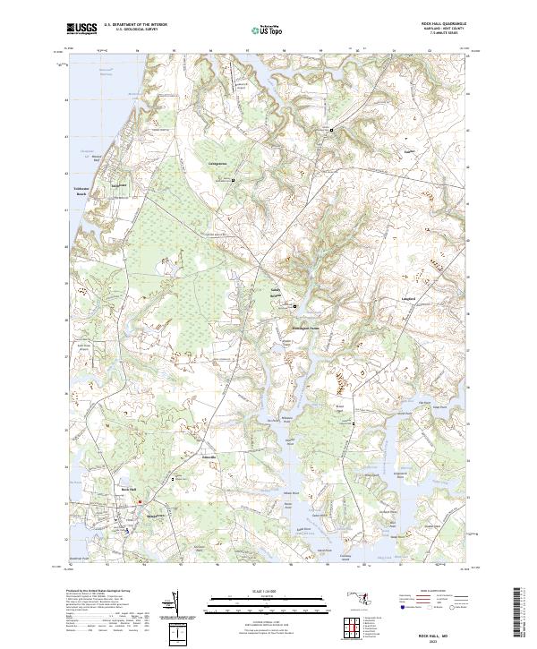 USGS Topographic Map – Rock Hall