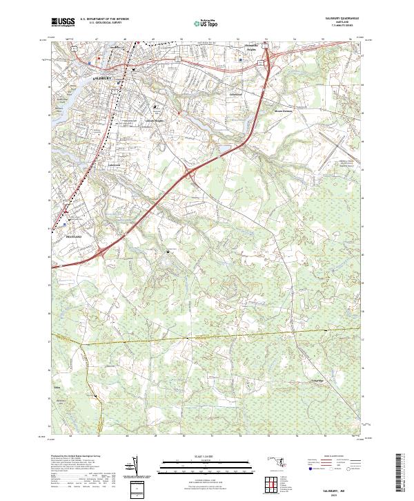 USGS Topographic Map – Salisbury