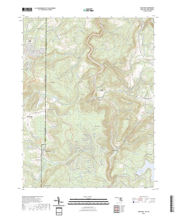 USGS Topographic Map – Sang Run