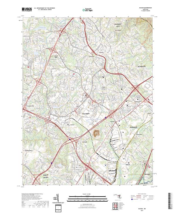 USGS Topographic Map – Savage