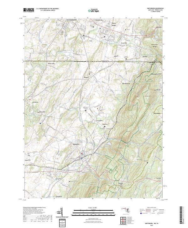USGS Topographic Map – Smithsburg