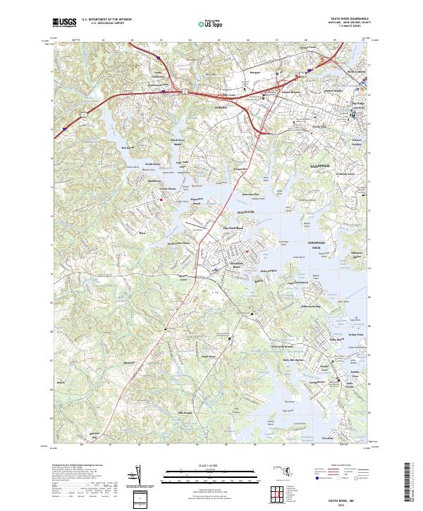 USGS Topographic Map – South River