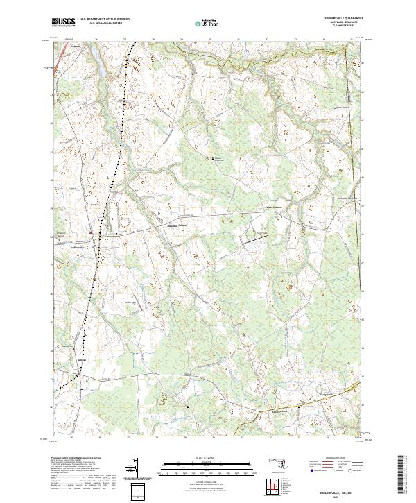 USGS Topographic Map – Sudlersville