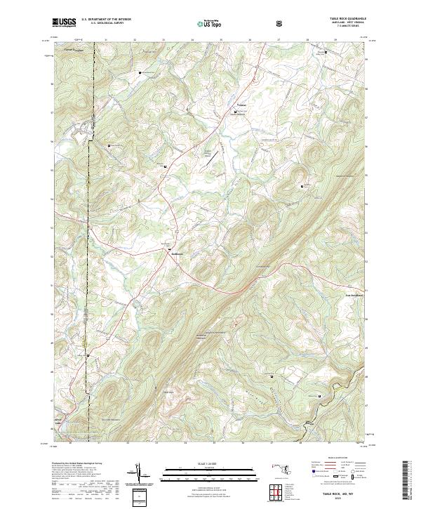 USGS Topographic Map – Table Rock