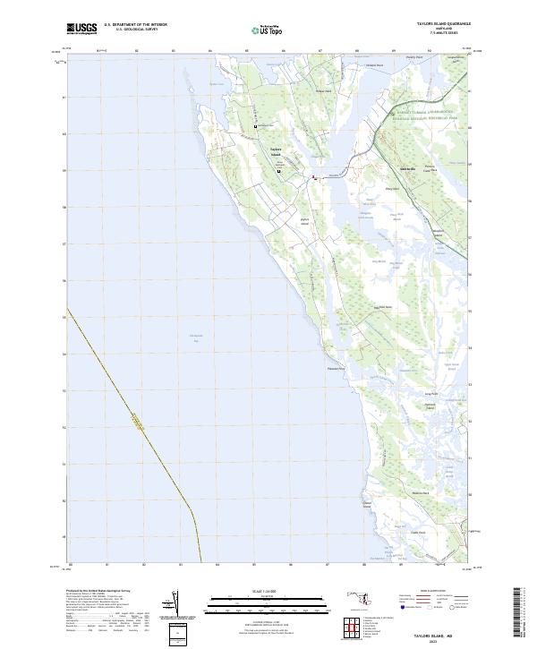 USGS Topographic Map – Taylors Island
