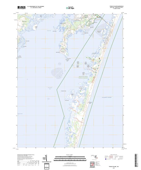 USGS Topographic Map – Tingles Island