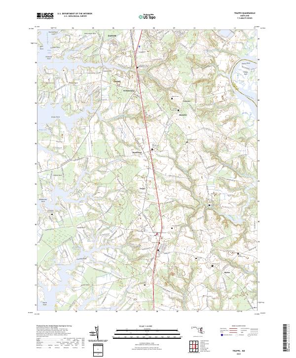 USGS Topographic Map – Trappe