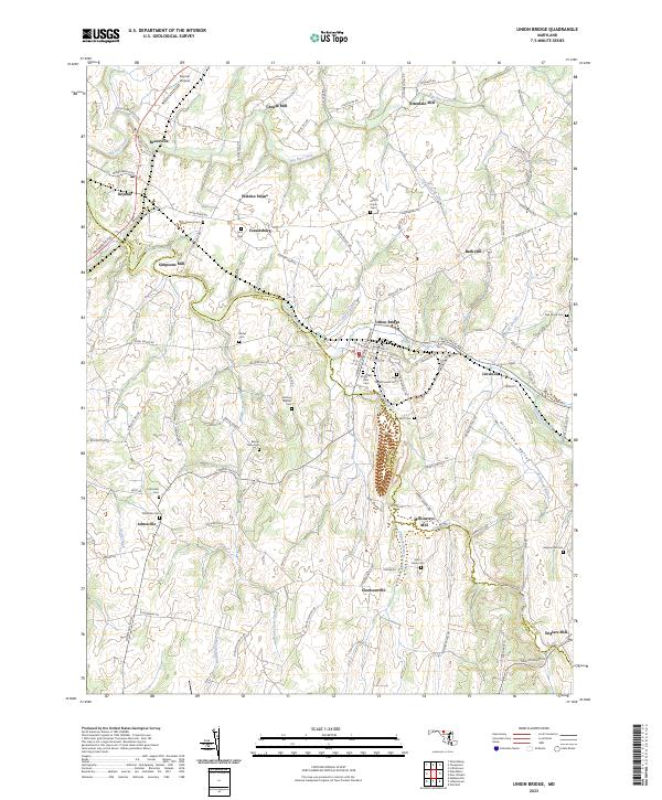 USGS Topographic Map – Union Bridge