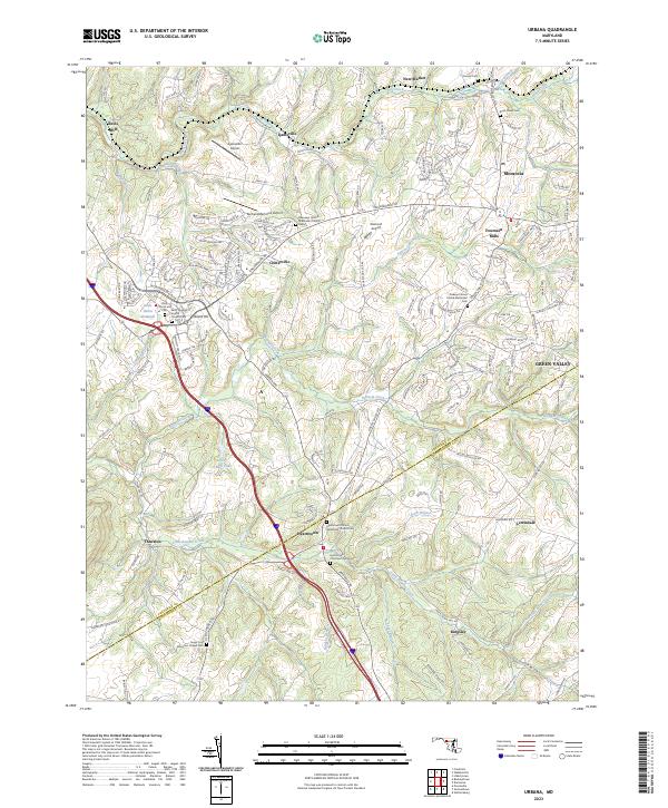 USGS Topographic Map – Urbana
