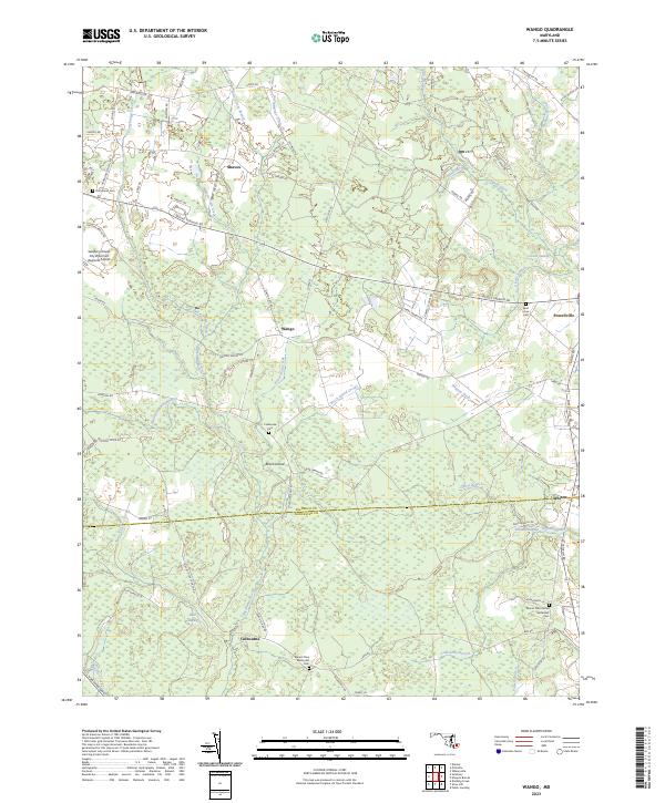 USGS Topographic Map – Wango