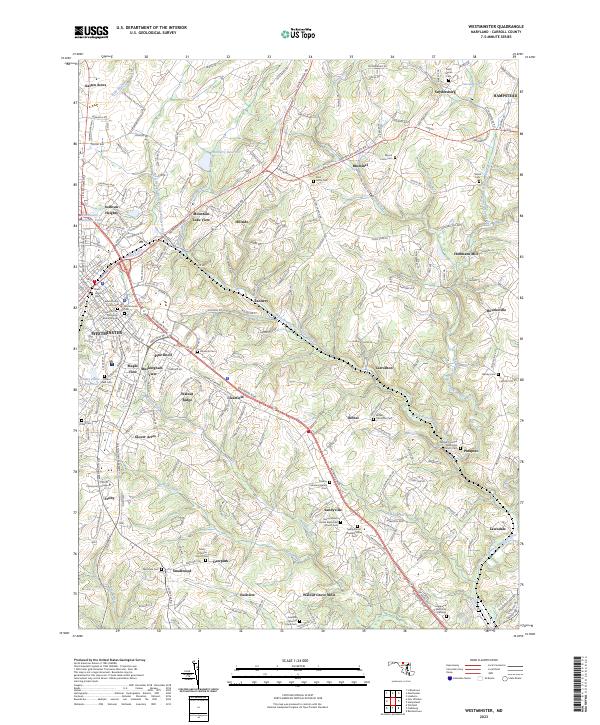USGS Topographic Map – Westminster