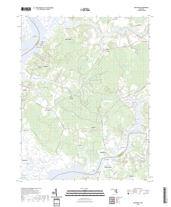 USGS Topographic Map – Wetipquin