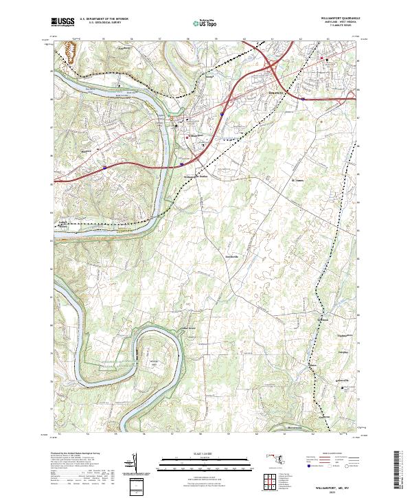 USGS Topographic Map – Williamsport