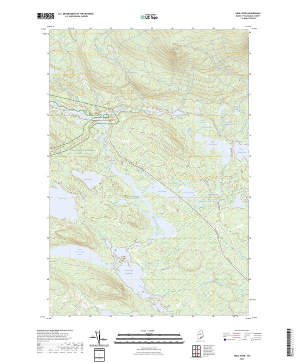 USGS Topographic Map – Abol Pond