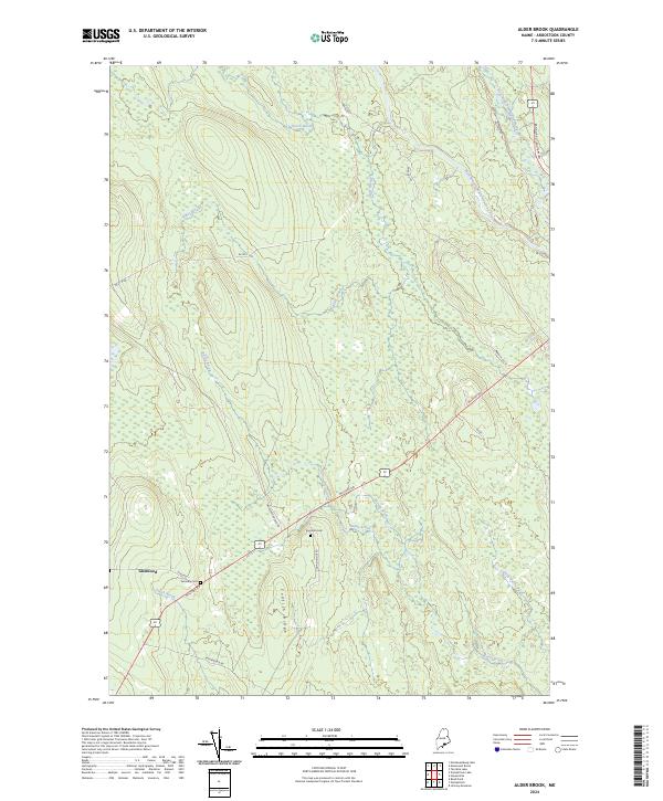 USGS Topographic Map – Alder Brook