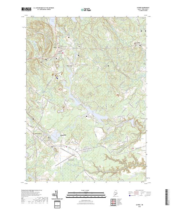 USGS Topographic Map – Alfred