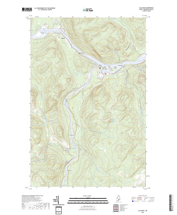 USGS Topographic Map – Allagash