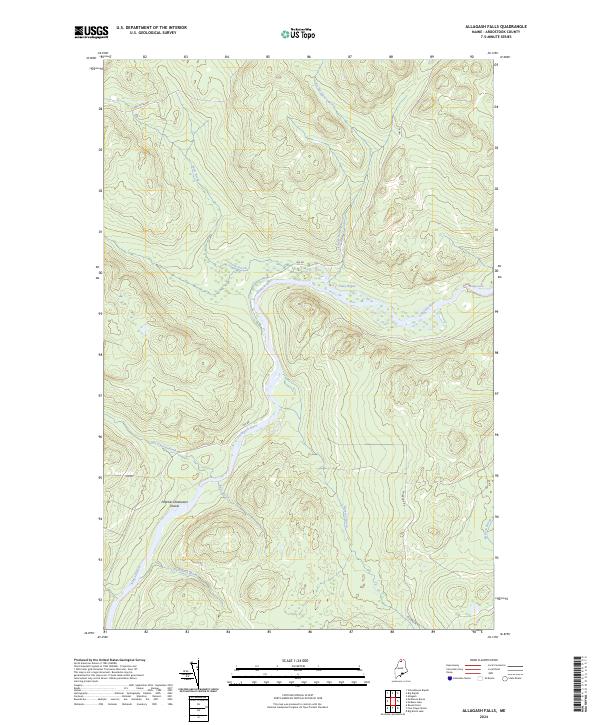 USGS Topographic Map – Allagash Falls