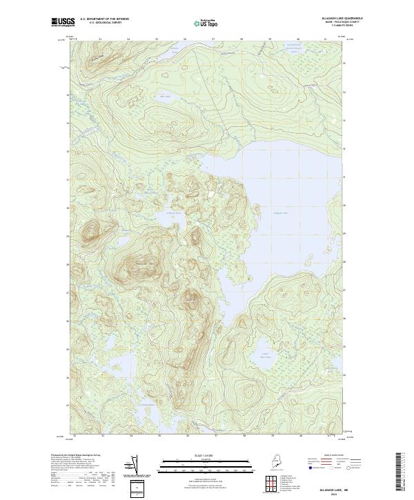 USGS Topographic Map – Allagash Lake