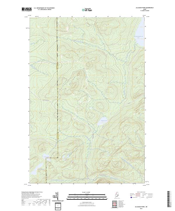 USGS Topographic Map – Allagash Pond