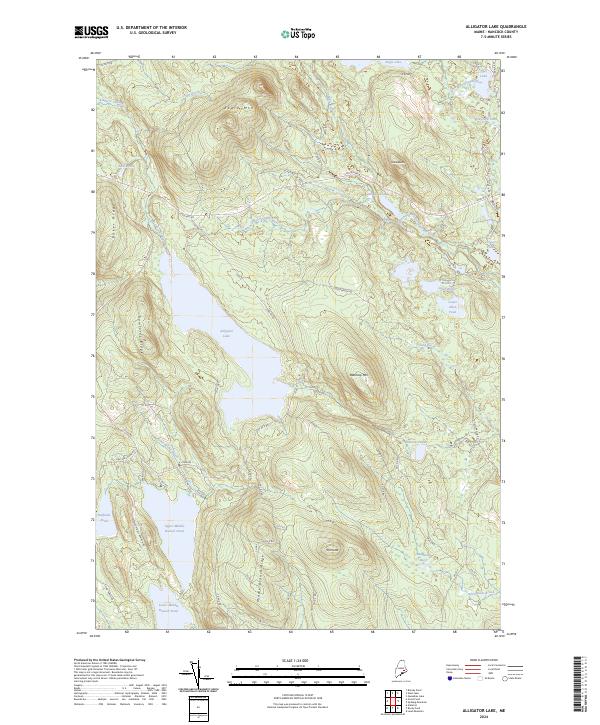 USGS Topographic Map – Alligator Lake