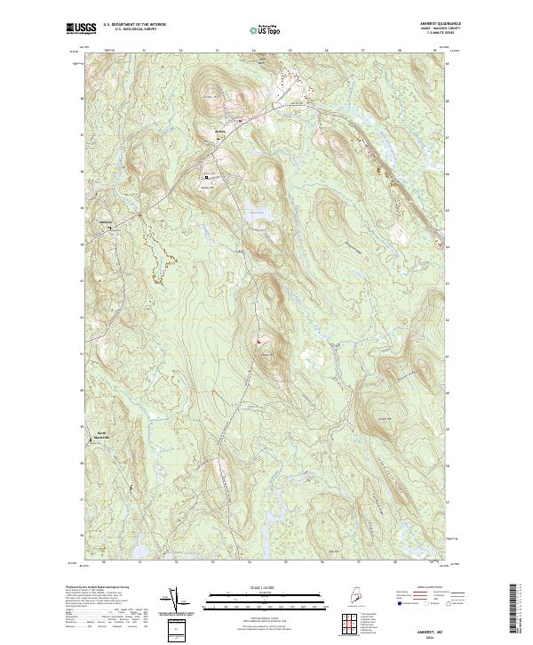USGS Topographic Map – Amherst