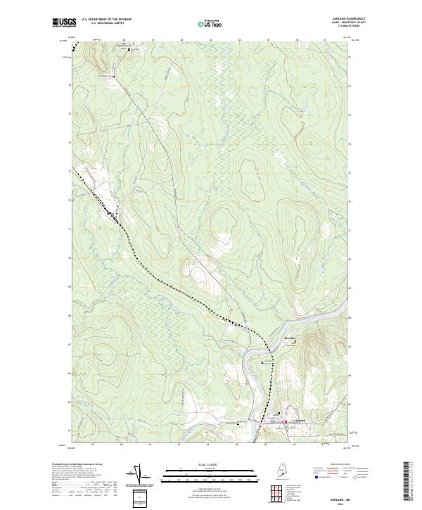 USGS Topographic Map – Ashland