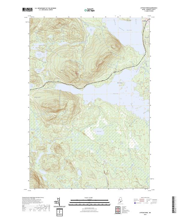 USGS Topographic Map – Attean Pond