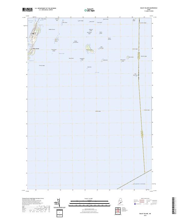 USGS Topographic Map – Bailey Island