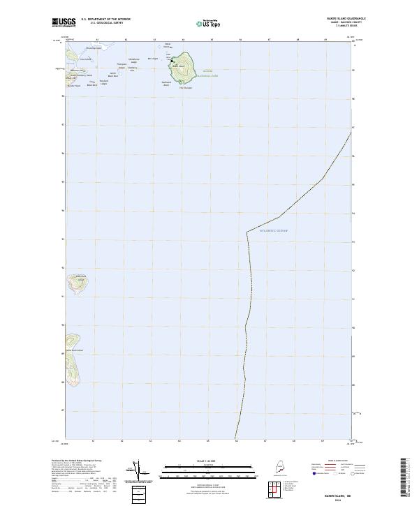 USGS Topographic Map – Baker Island